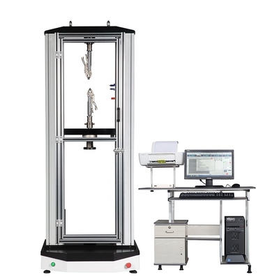 Material elástico eletrônico do alongamento da máquina de teste do equipamento de laboratório com dispositivos elétricos grandes da braçadeira da chave